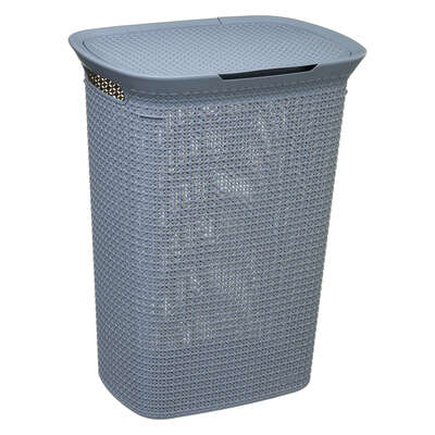 164587   LAUNDRY HAMPER 57L SCANDI GREY